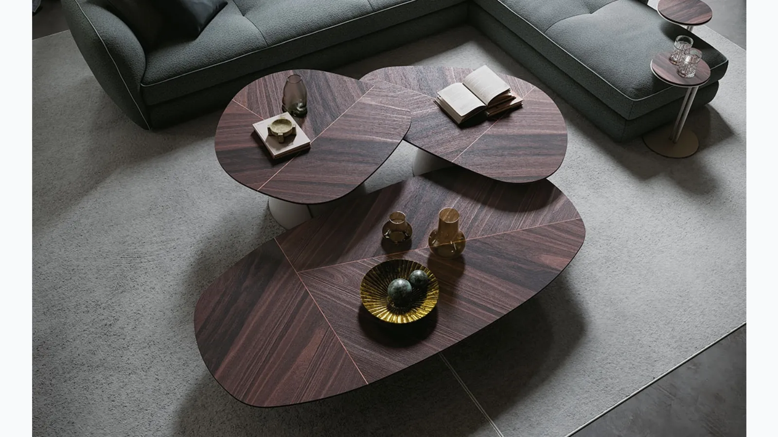 Adrian Wood coffee table by Cattelan Italia