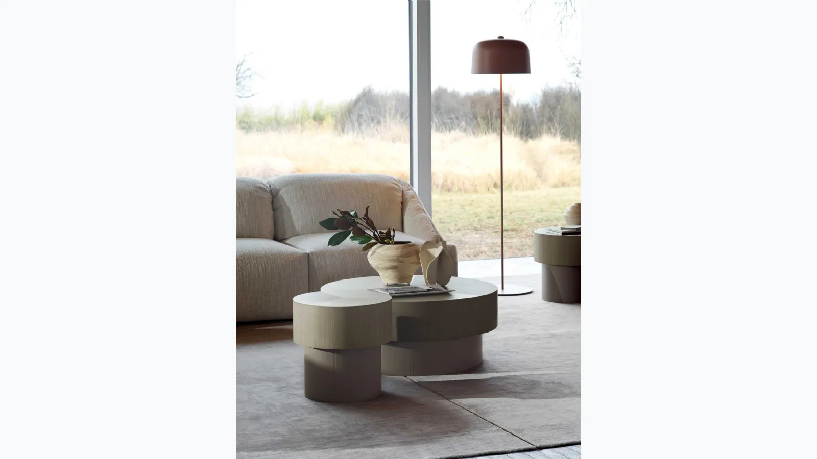 Wooden coffee table Babel by Ditre Italia.