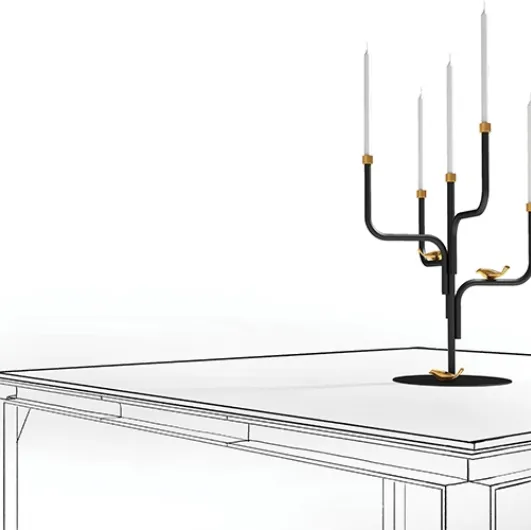 Bird Watch Candleholder by Minotti Italia.