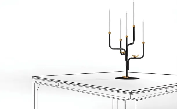 Bird Watch Candleholder by Minotti Italia.