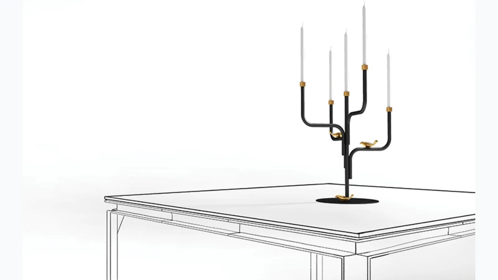 Bird Watch Candleholder by Minotti Italia.
