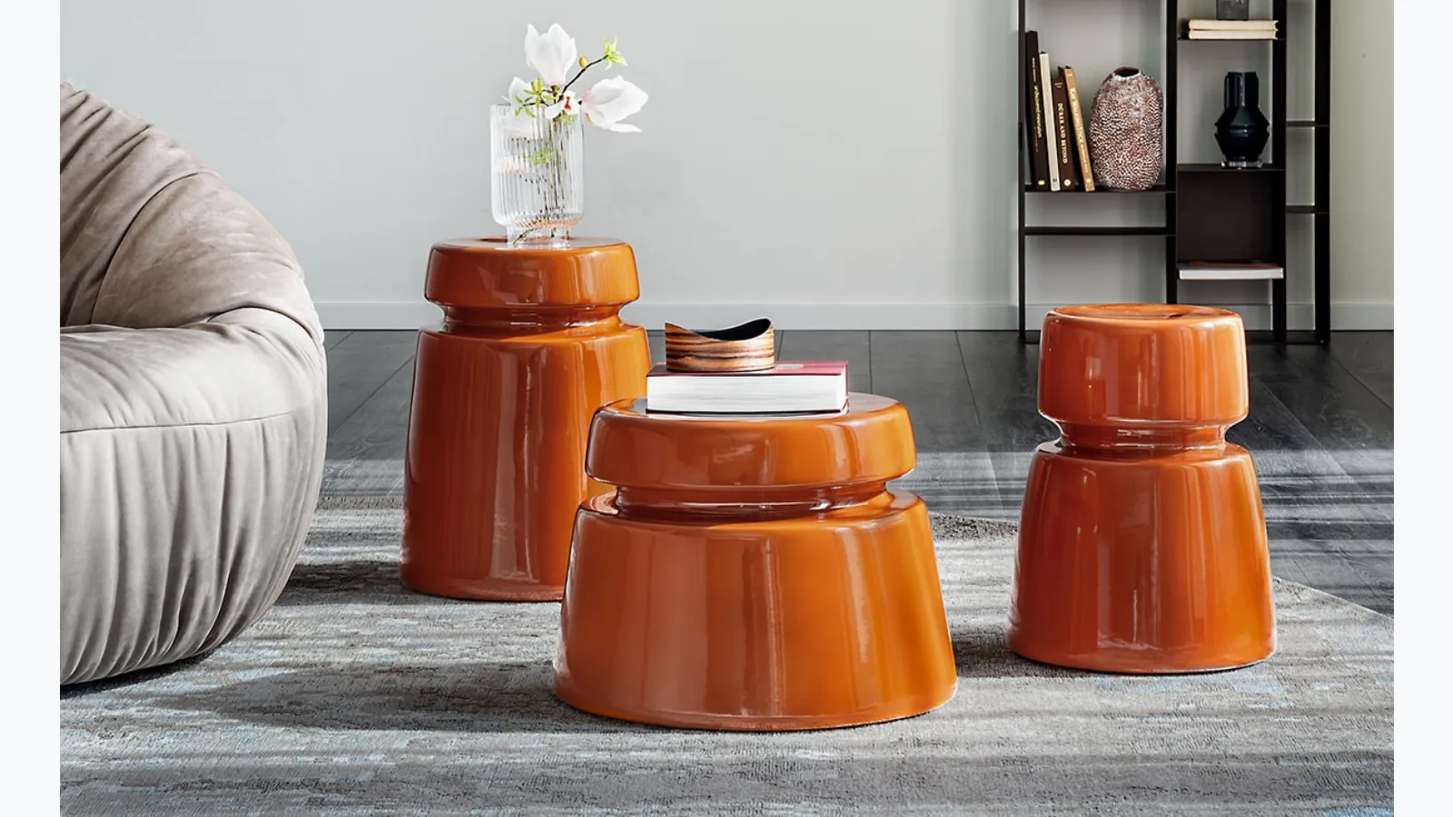 Bishop ceramic side table by Cattelan Italia