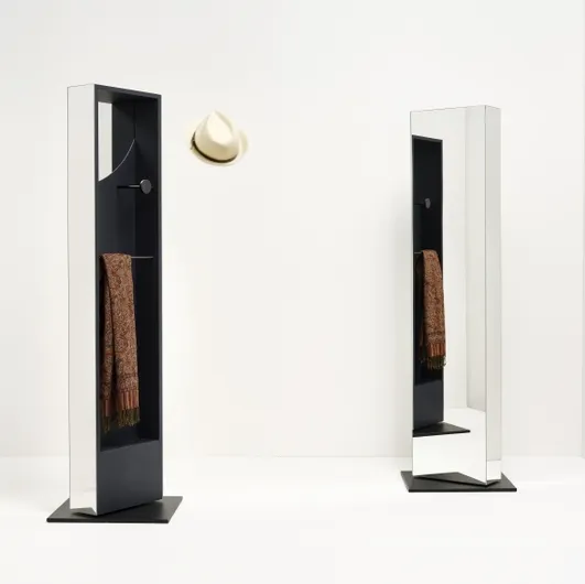 Black Mirror Coat Rack by Minotti Italia