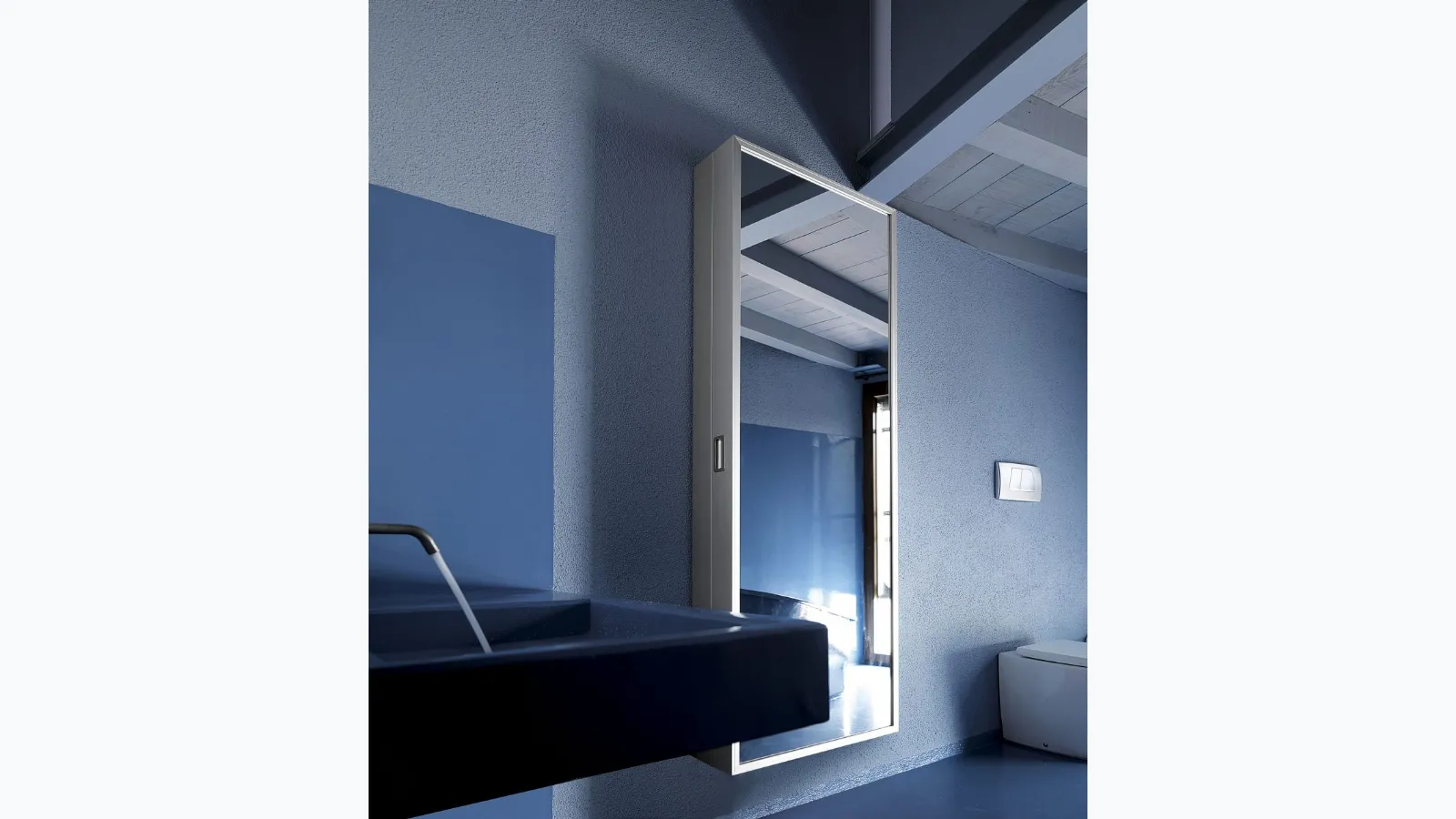 Shoe cabinet mirror Bo Bo One by Kristalia