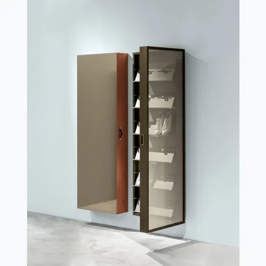 Shoe rack mirror Box by Kristalia