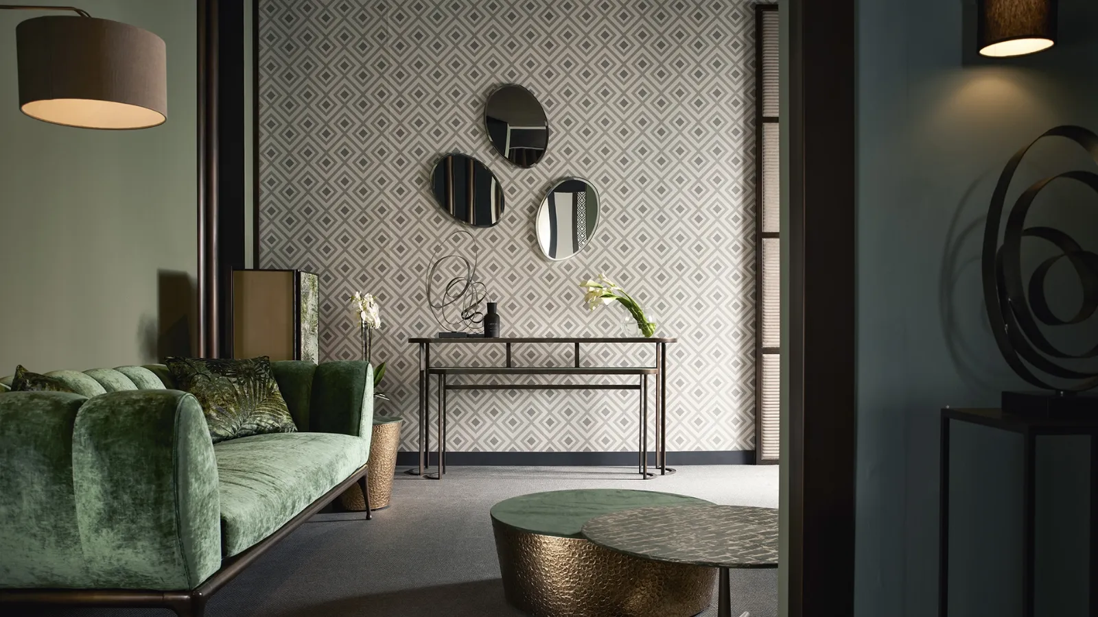 Low conical coffee table by Cantori