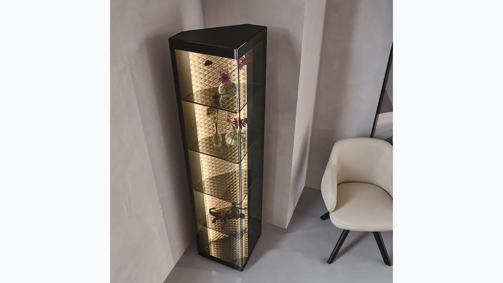 Glass and steel container by Cattelan Italia's Atelier.