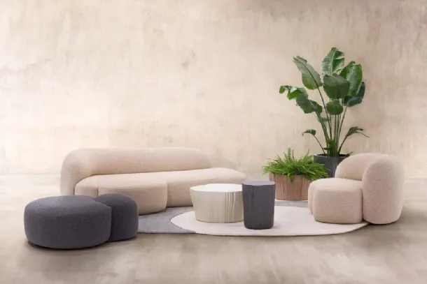 Kartell's Corteza polyethylene coffee tables.