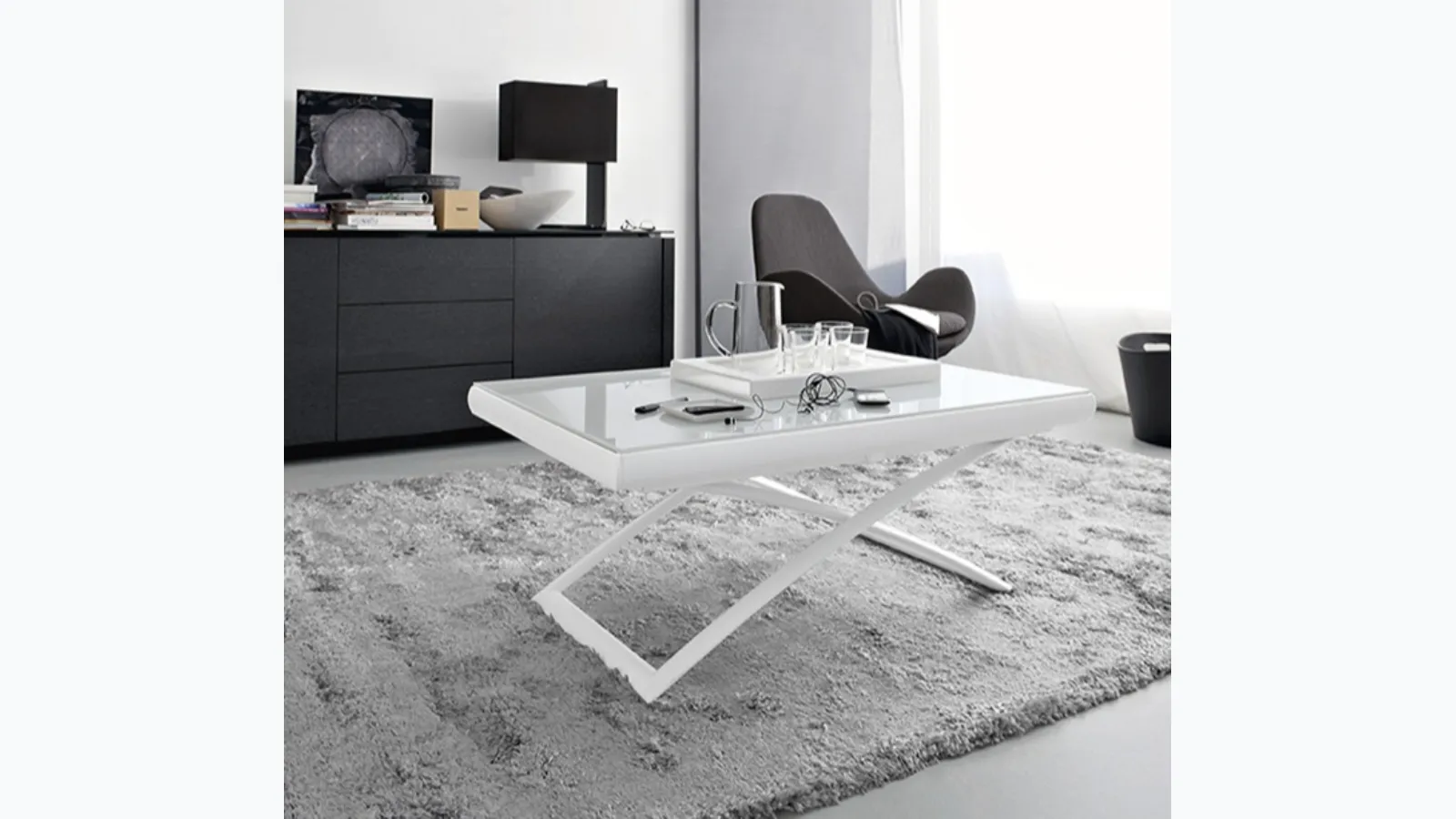 Extendable Dakota coffee table by Calligaris