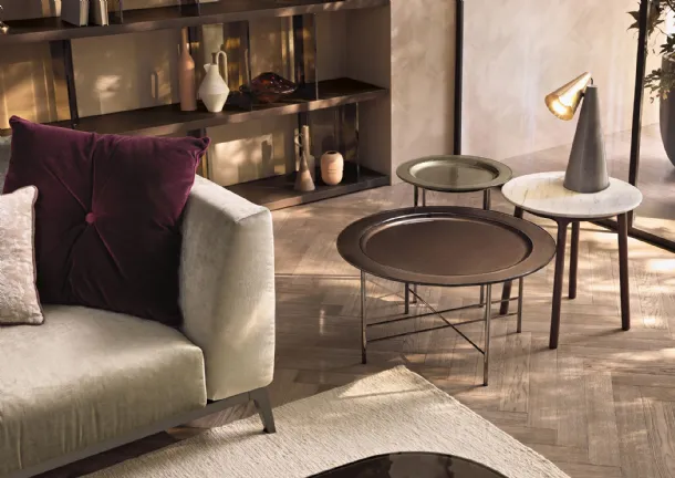 Round coffee table En by Fiam