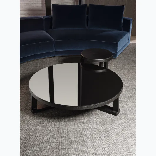 Fonte coffee table with glass top by Molteni & C