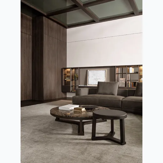 Fonte coffee table with marble or wood top by Molteni & C.