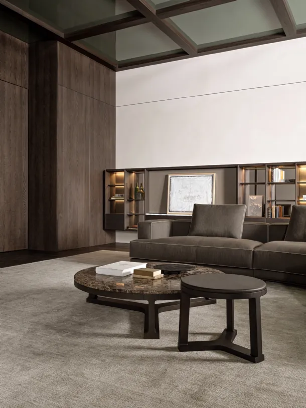 Fonte coffee table with marble or wood top by Molteni & C.