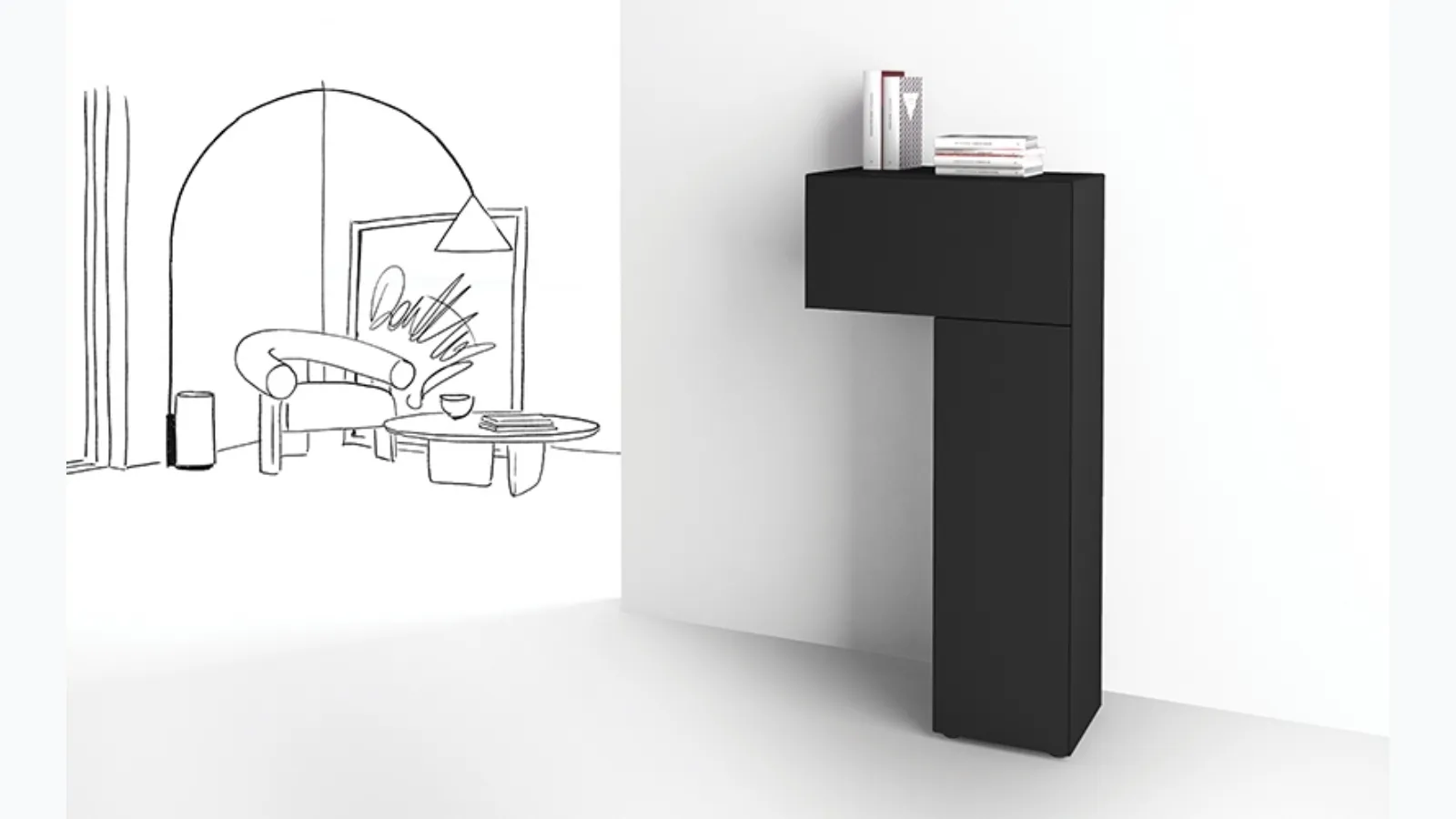 Formosa Bent Storage Unit by Minotti Italy