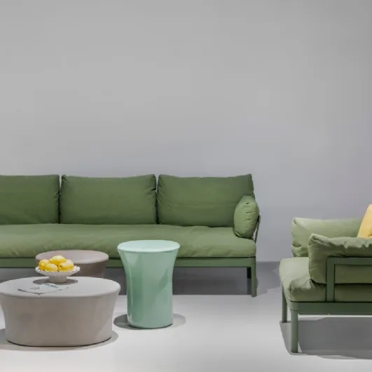 Fun-Go coffee table in clay or glazed by Kristalia