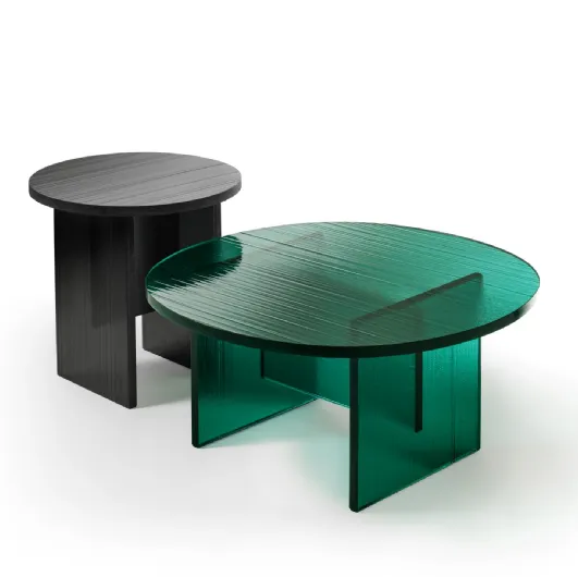 Glass coffee table Gliss by Fiam