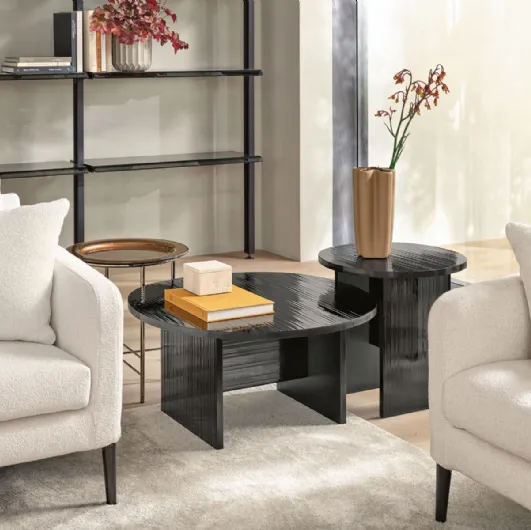 Design glass coffee table Gliss by Fiam