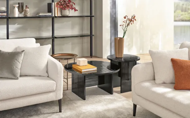 Design glass coffee table Gliss by Fiam