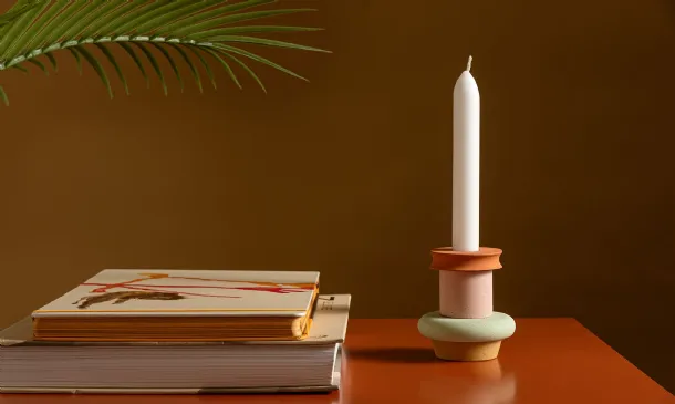 Hopy concrete candlestick by Magis