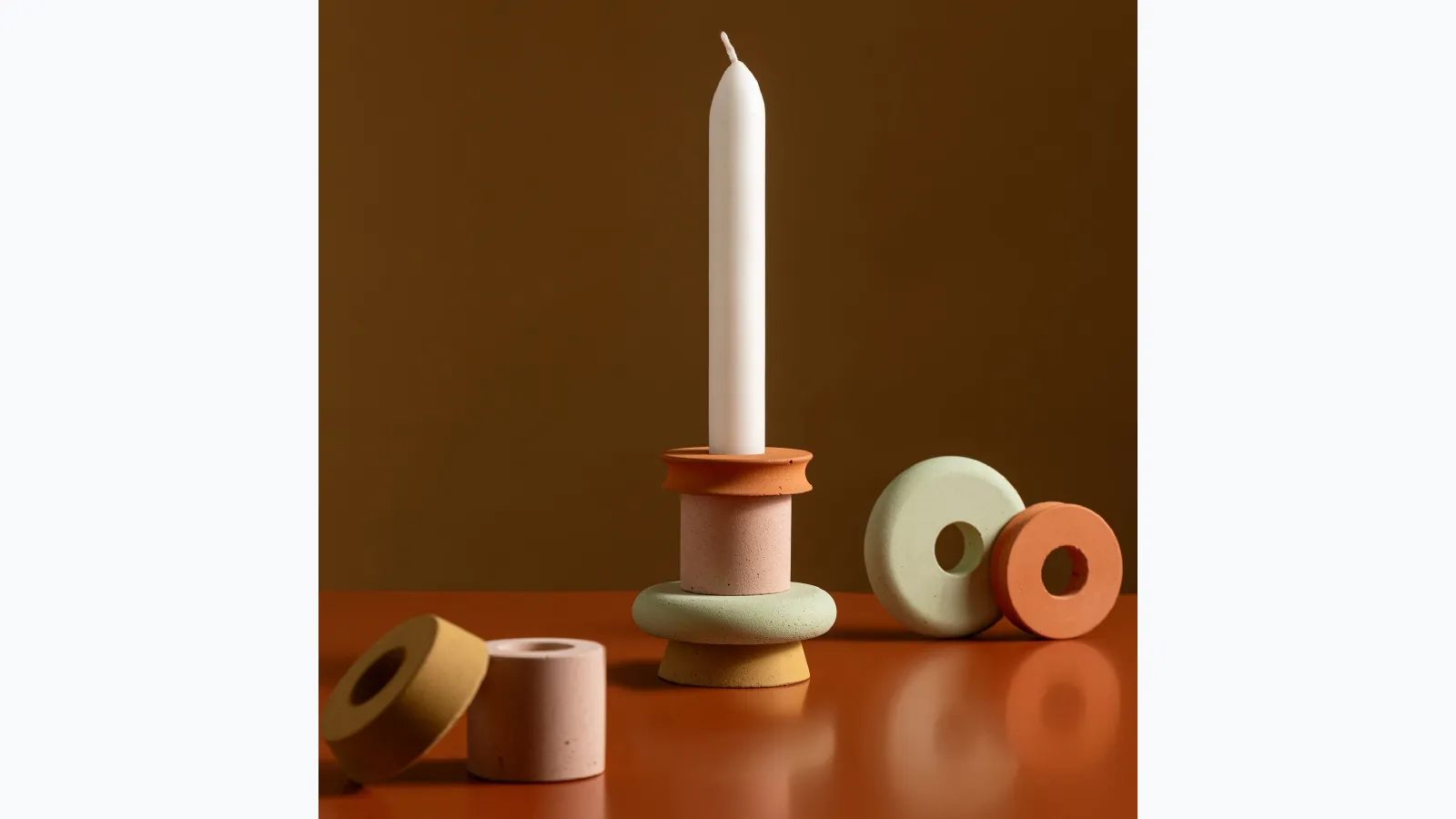 Hopy concrete candlestick by Magis