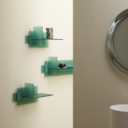 Kazimir shelves by Glas Italia.