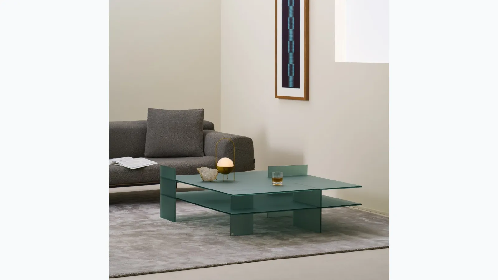 Kazimir coffee table by Glas Italia