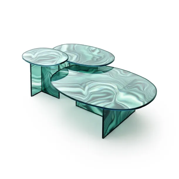 Glas Italia's Liquefy coffee tables.