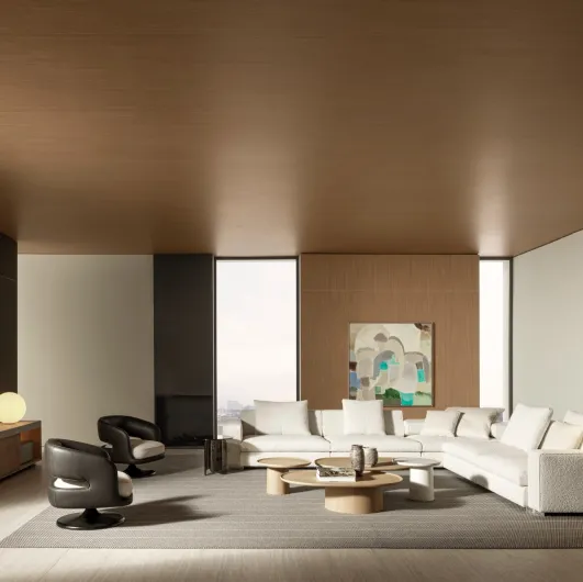 Wooden coffee table Louisa by Molteni & C