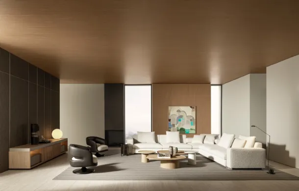 Wooden coffee table Louisa by Molteni & C