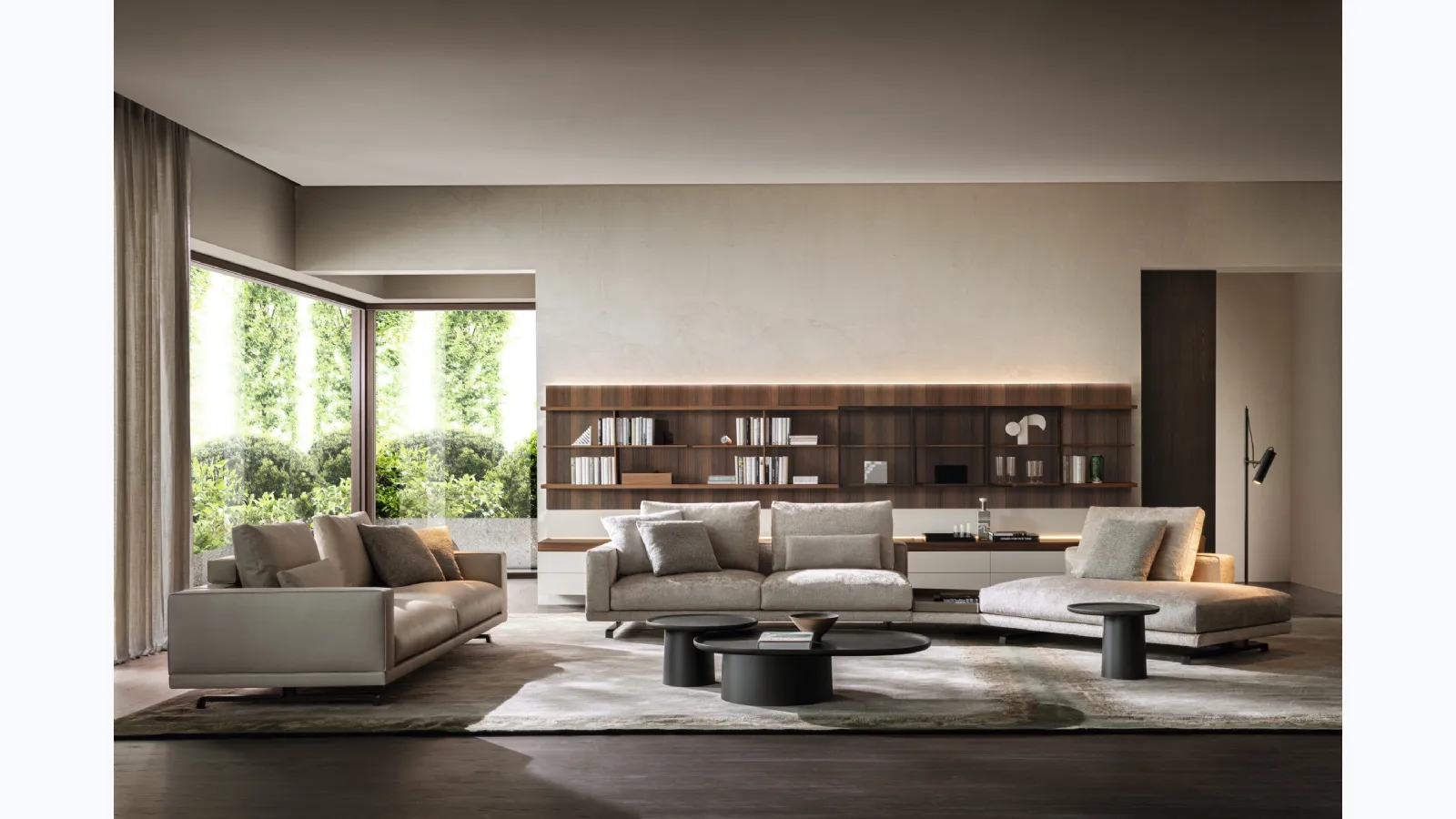 Wooden coffee table Louisa by Molteni & C.