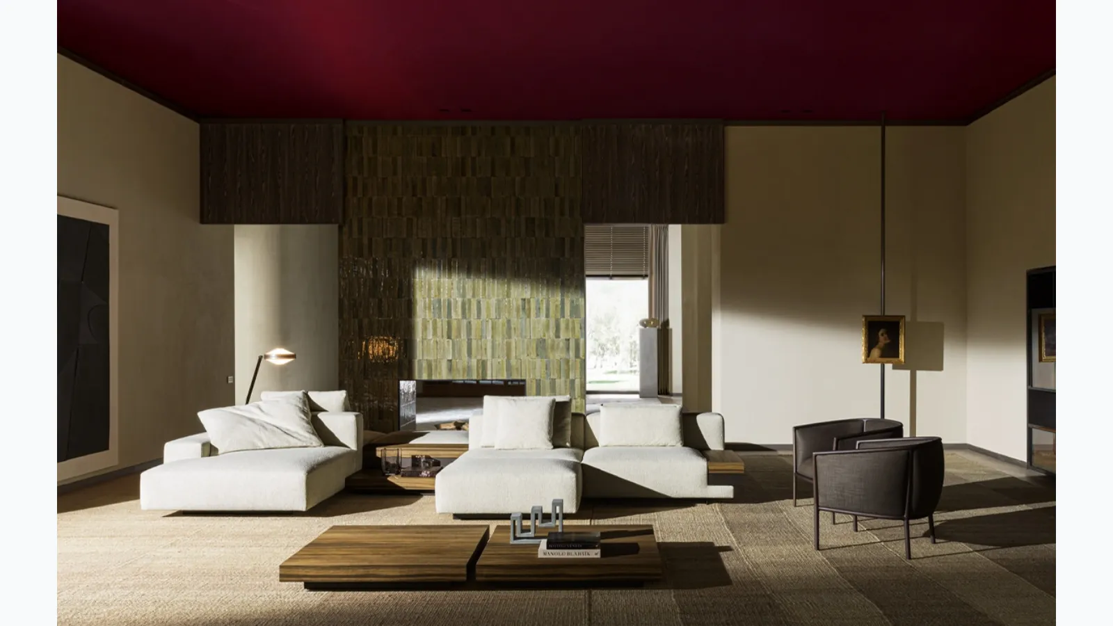 Wooden coffee table Marteen Coffee Table by Molteni & C
