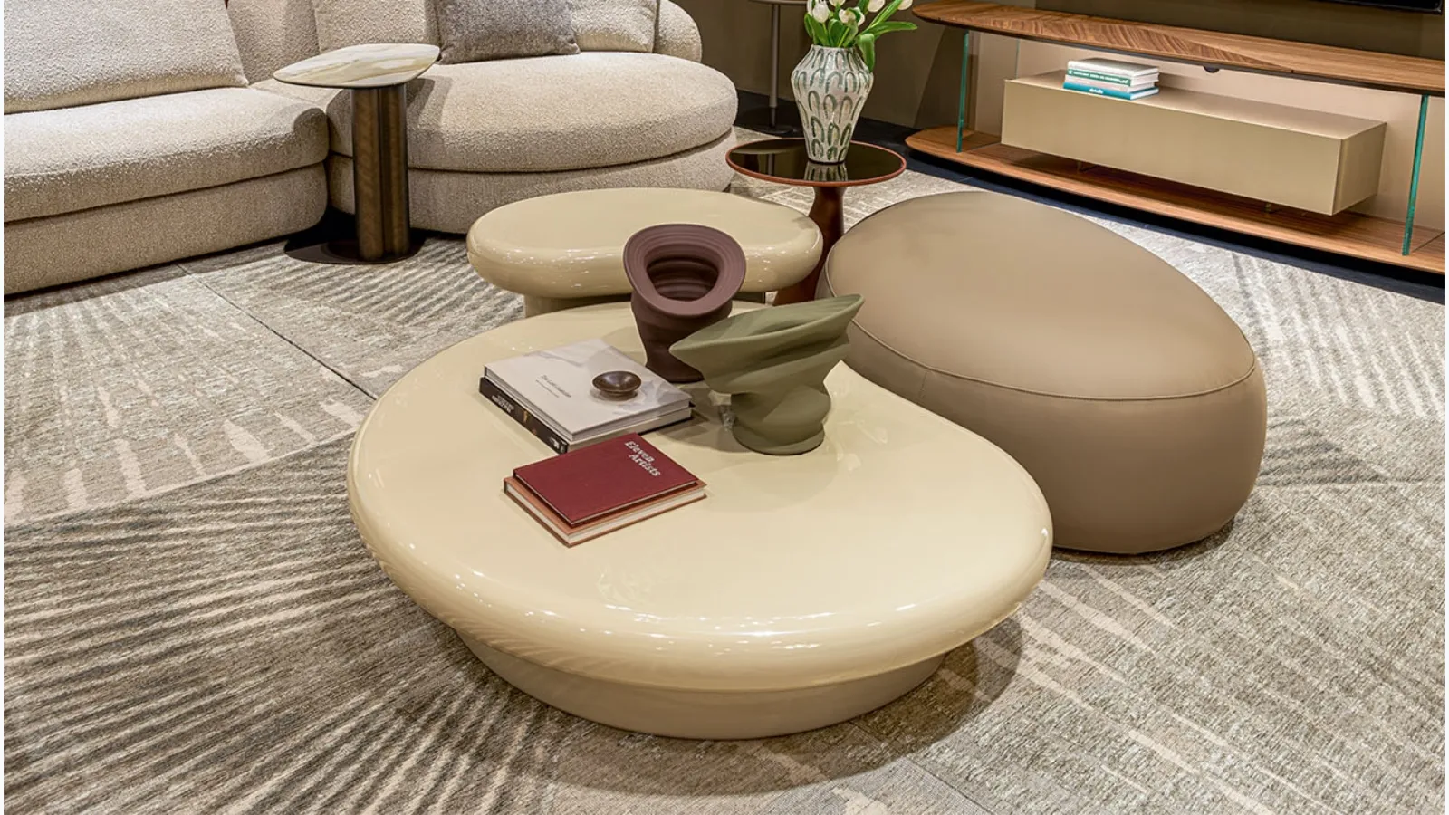 Matera ceramic side tables by Cattelan Italia