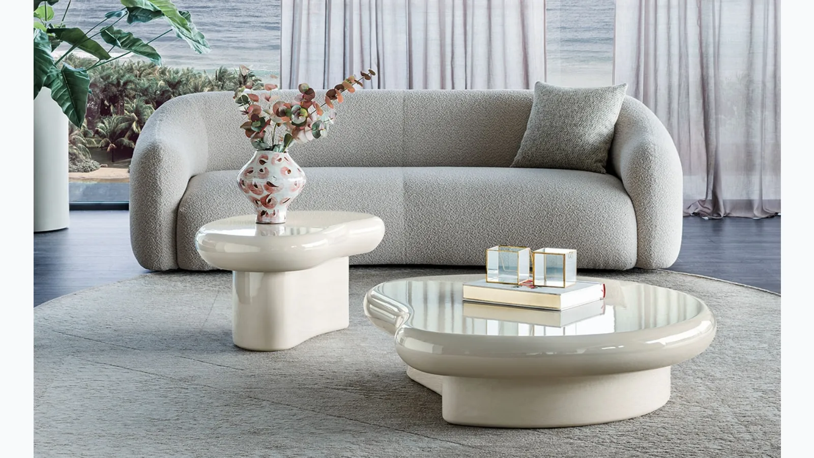 Matera ceramic coffee tables by Cattelan Italia