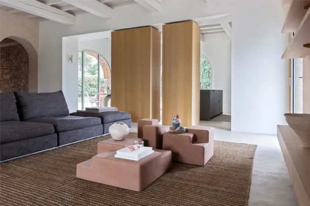 Matrix cement coffee tables by Mogg