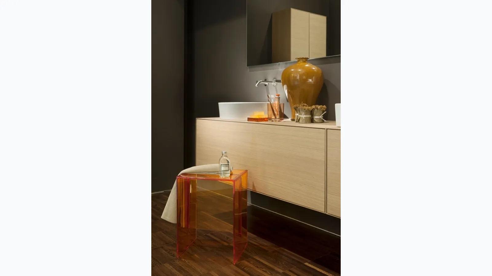 Colored Plexiglas Max Beam coffee table by Kartell.