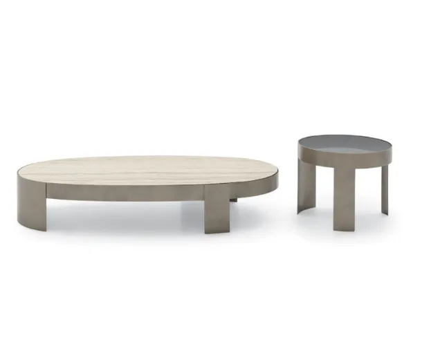 Mekki marble or glass side tables by Ditre Italia