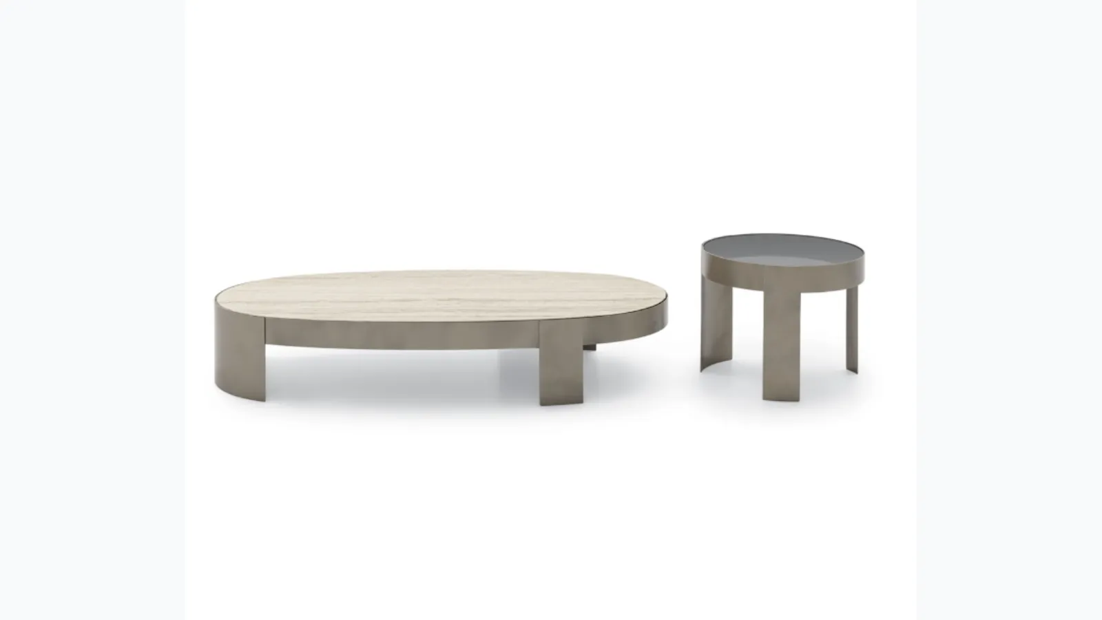 Mekki marble or glass side tables by Ditre Italia