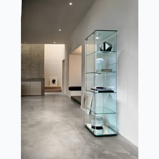 Milo Day glass display cabinet by Fiam