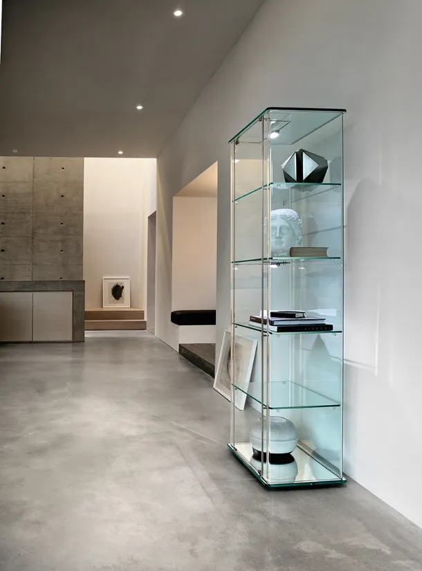 Milo Day glass display cabinet by Fiam