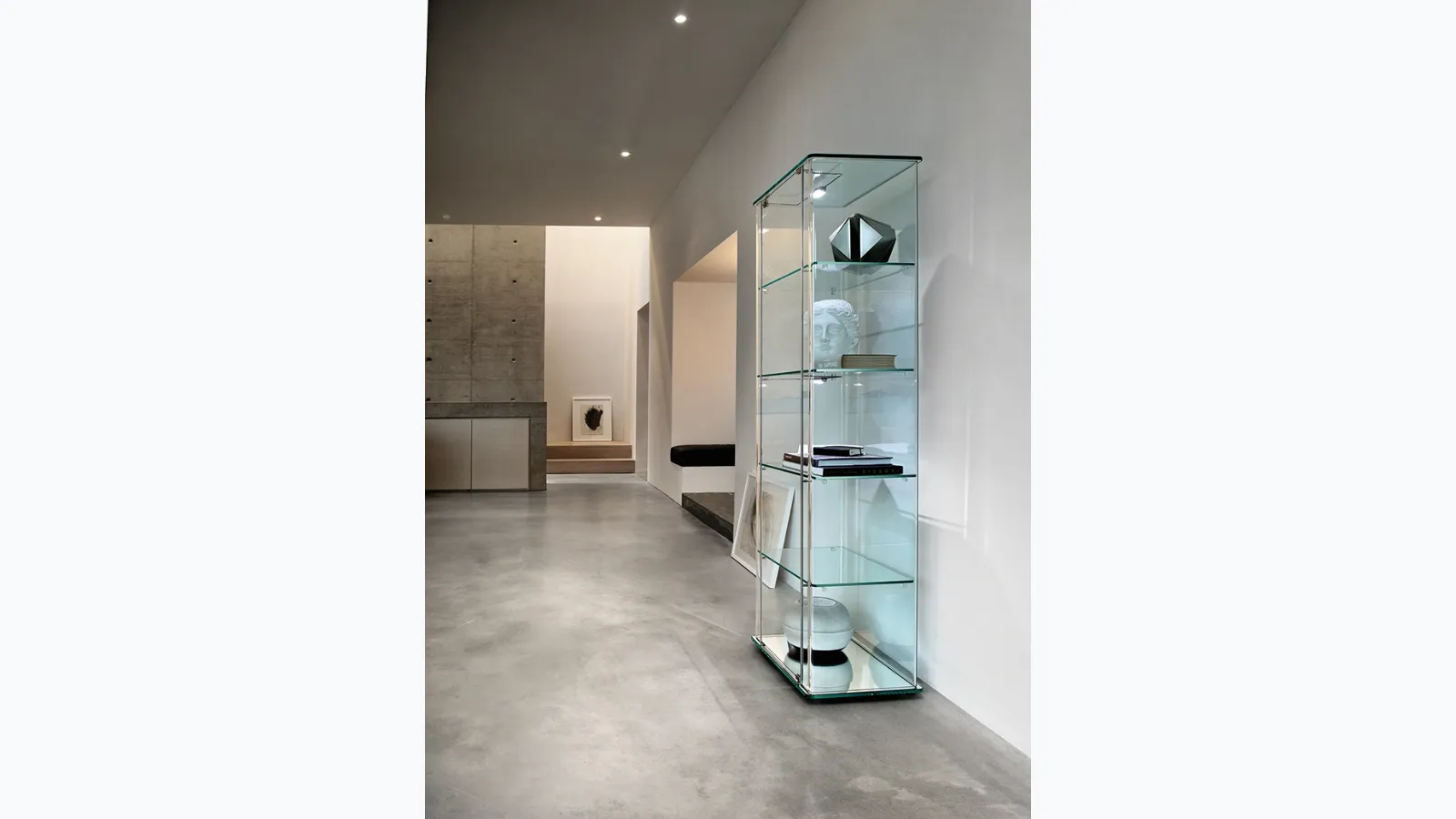 Milo Day glass display cabinet by Fiam