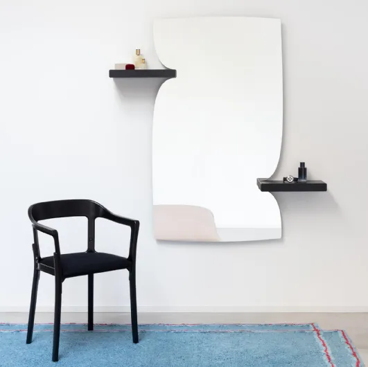 Morphed Mirror with Magis shelves