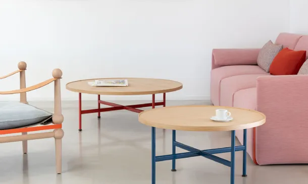 Motta natural oak veneered coffee table by Magis