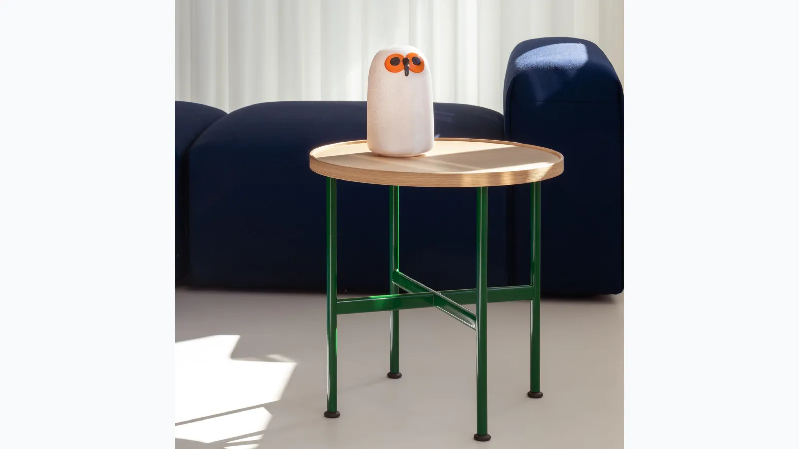 Motta coffee table in natural oak veneer by Magis
