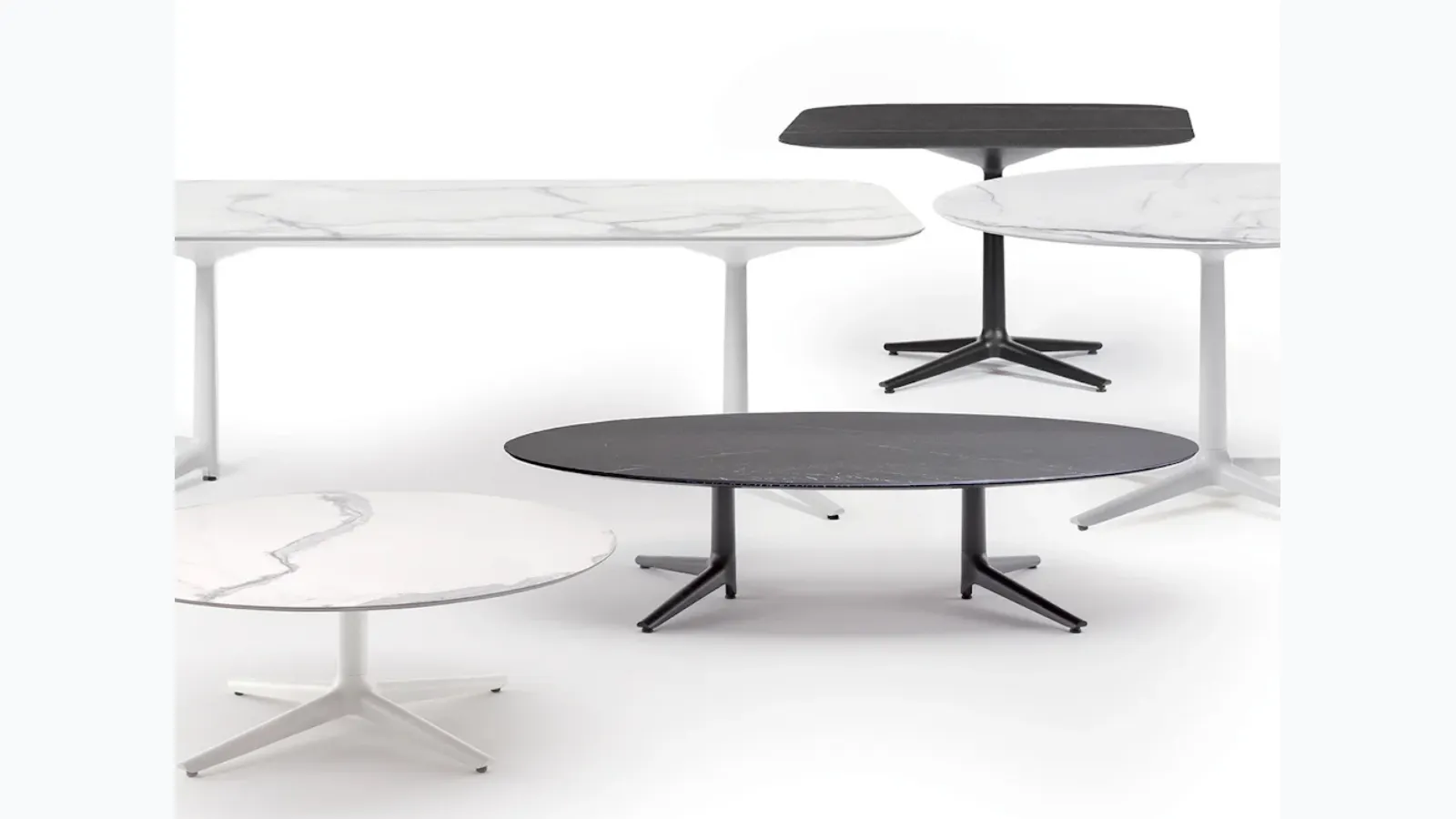 Multiplo Low tables by Kartell.