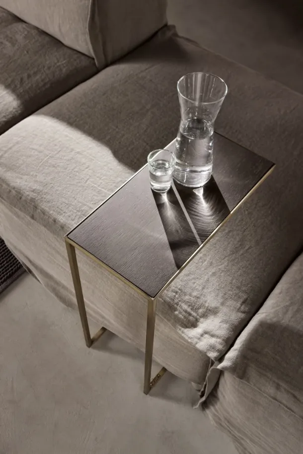 Narciso C coffee table in wood and metal by Cantori.