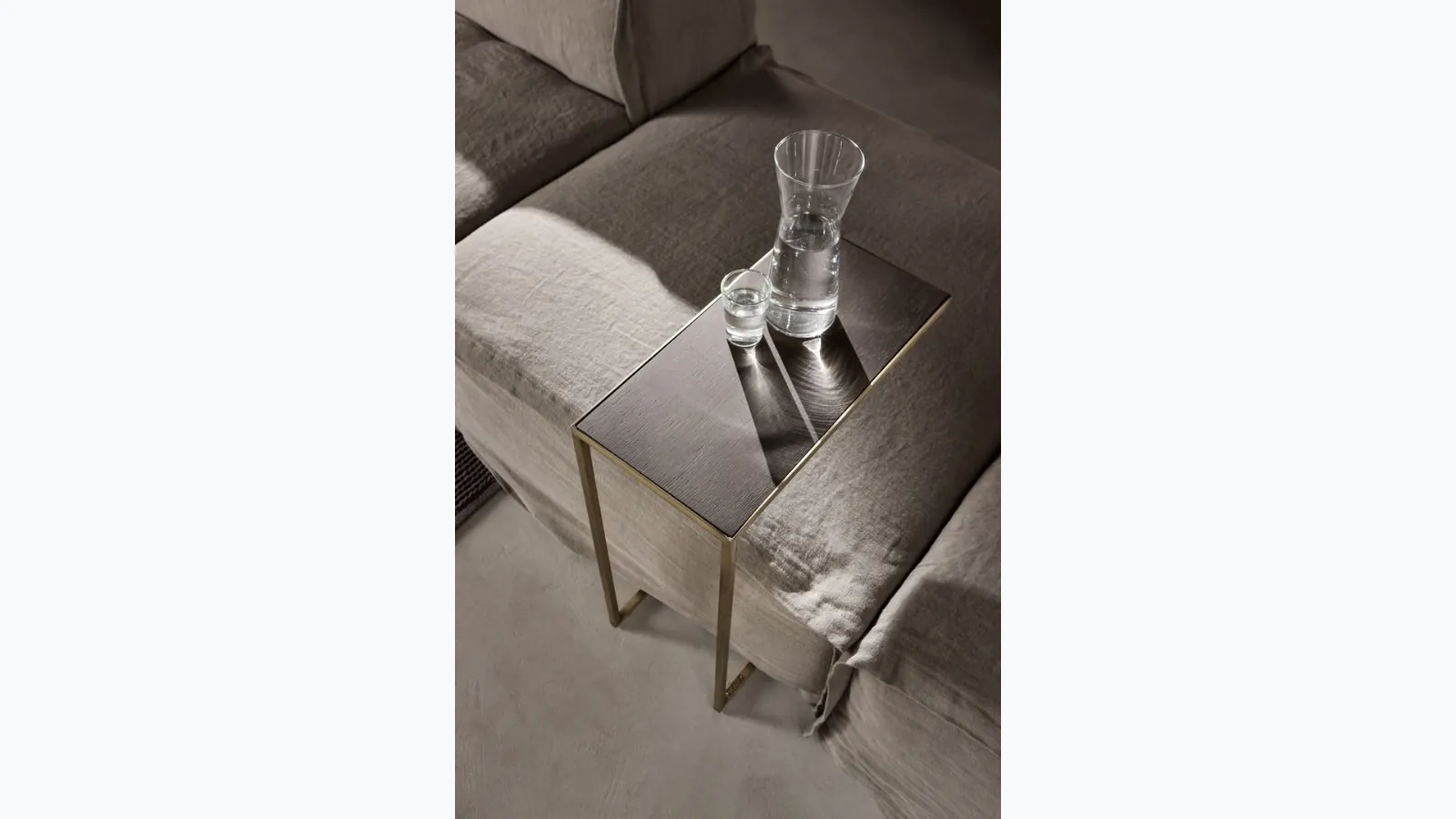 Narciso C coffee table in wood and metal by Cantori.