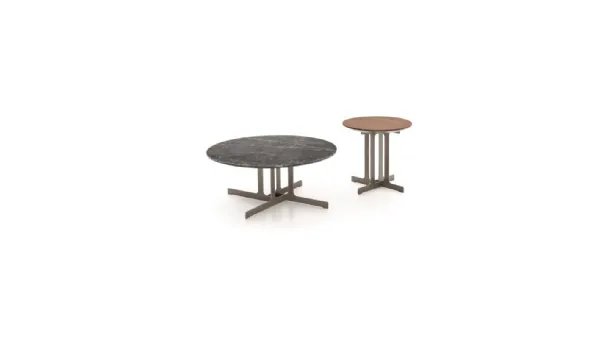 Round coffee table Nell by Ditre Italia.