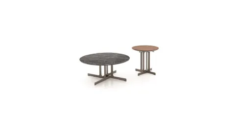 Round coffee table Nell by Ditre Italia.