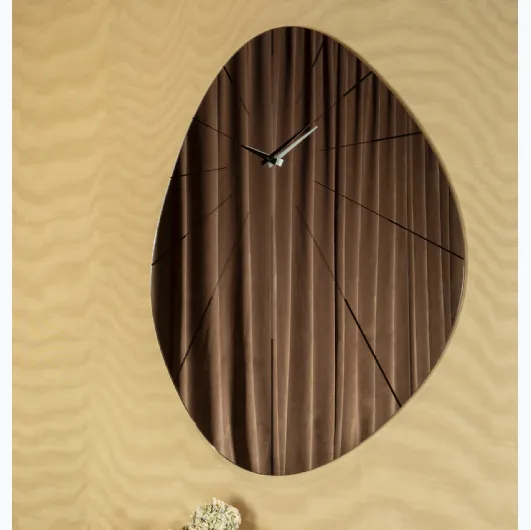 Enigma mirror glass clock by Tonin Casa.