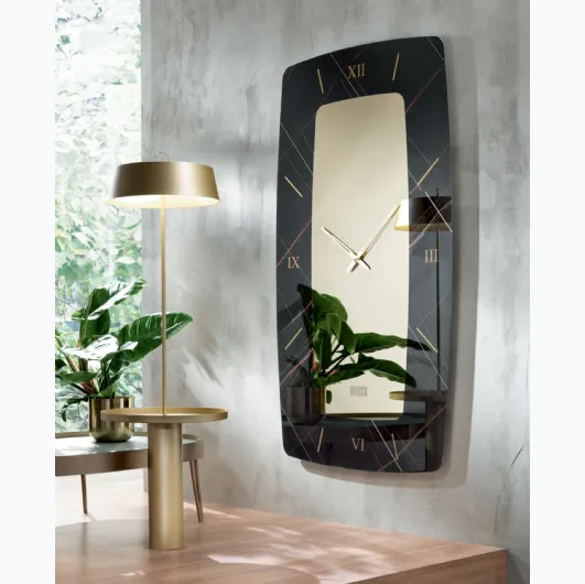 Crystal wall clock Sanremo by Riflessi.